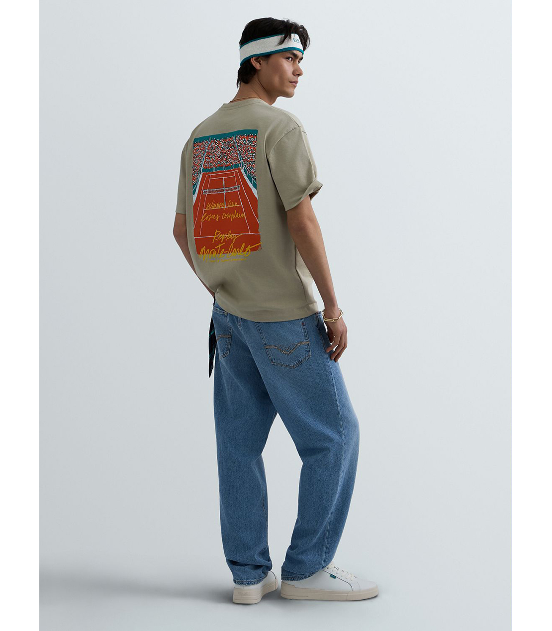 REPLAY &times; Monte Carlo Country Club オーバーサイズ Tシャツ 詳細画像 ベージュ 2